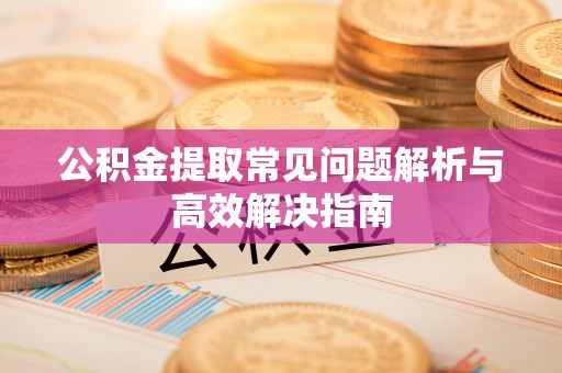 新抚公积金提取常见问题解析与高效解决指南