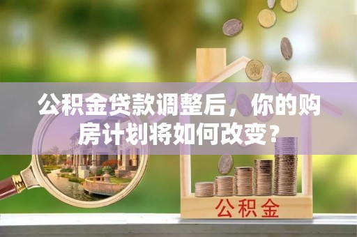 新抚公积金贷款调整后，你的购房计划将如何改变？