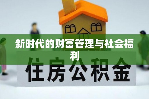 新抚新时代的财富管理与社会福利