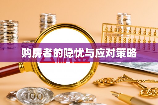 新抚购房者的隐忧与应对策略