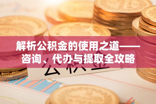 新抚解析公积金的使用之道——咨询、代办与提取全攻略