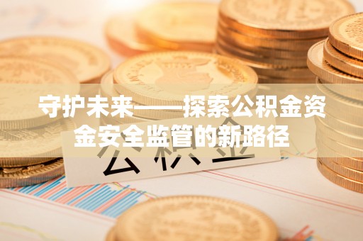 新抚守护未来——探索公积金资金安全监管的新路径