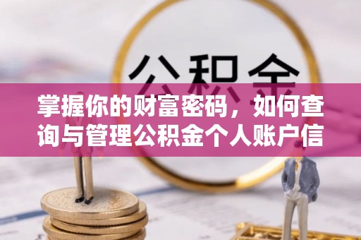 新抚掌握你的财富密码，如何查询与管理公积金个人账户信息