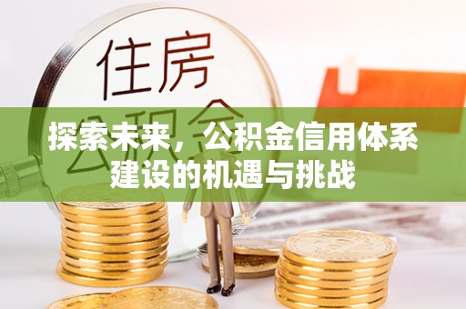 新抚探索未来，公积金信用体系建设的机遇与挑战