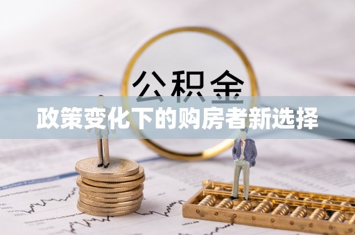 新抚政策变化下的购房者新选择